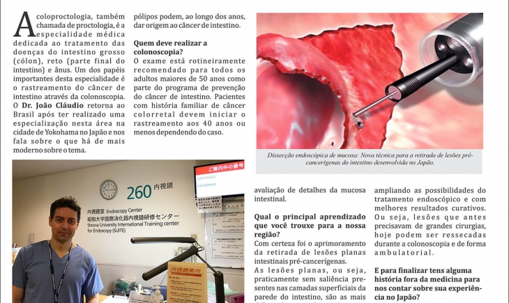 Coloproctologista Criciumense retorna após especialização em colonoscopia intervencionista no Japão